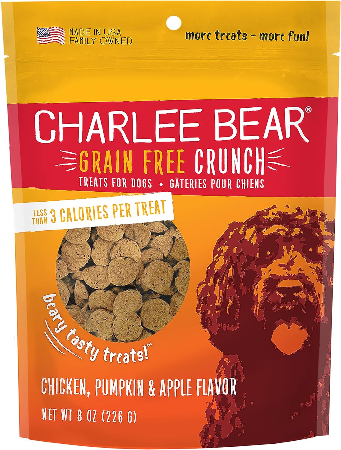 Charlee Bear Grain Free Dog Treats 8 oz