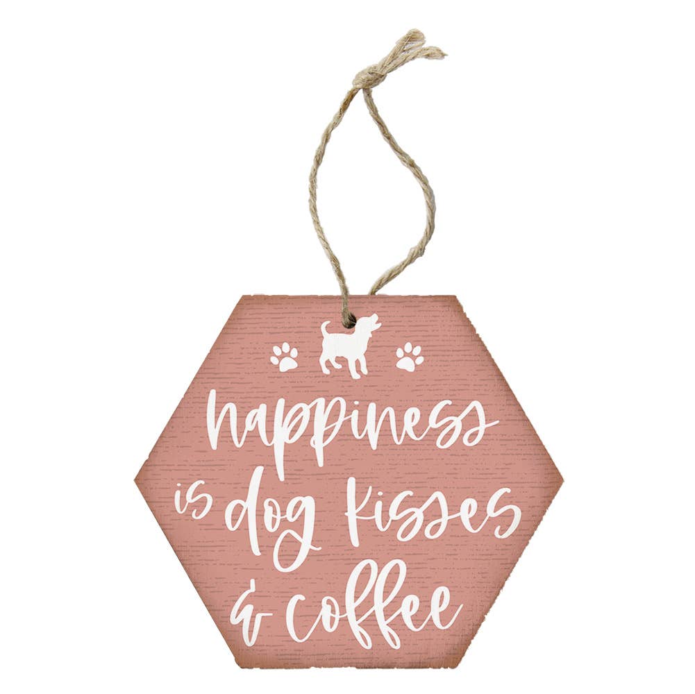 Dog Kisses Coffee - Honeycomb Ornaments