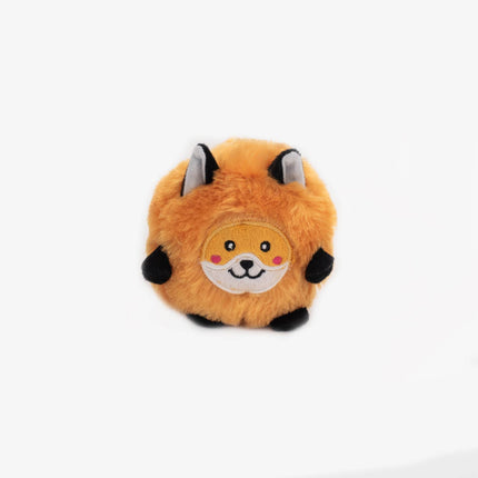 Dog Toy Fox Bushy Throw Plush Dog Toy