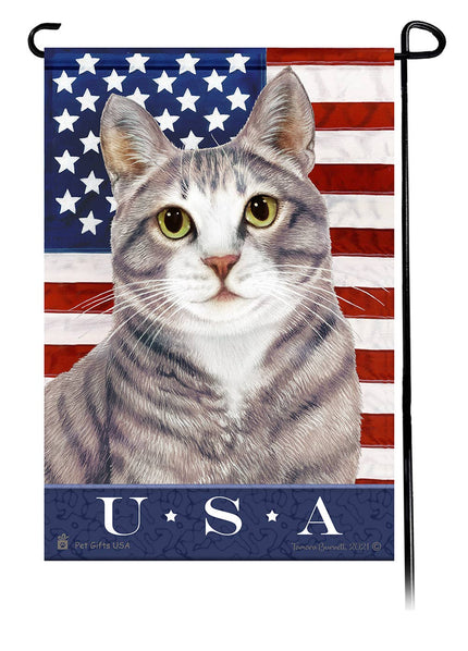 Tuxedo Blue & White True Blue Garden Flag