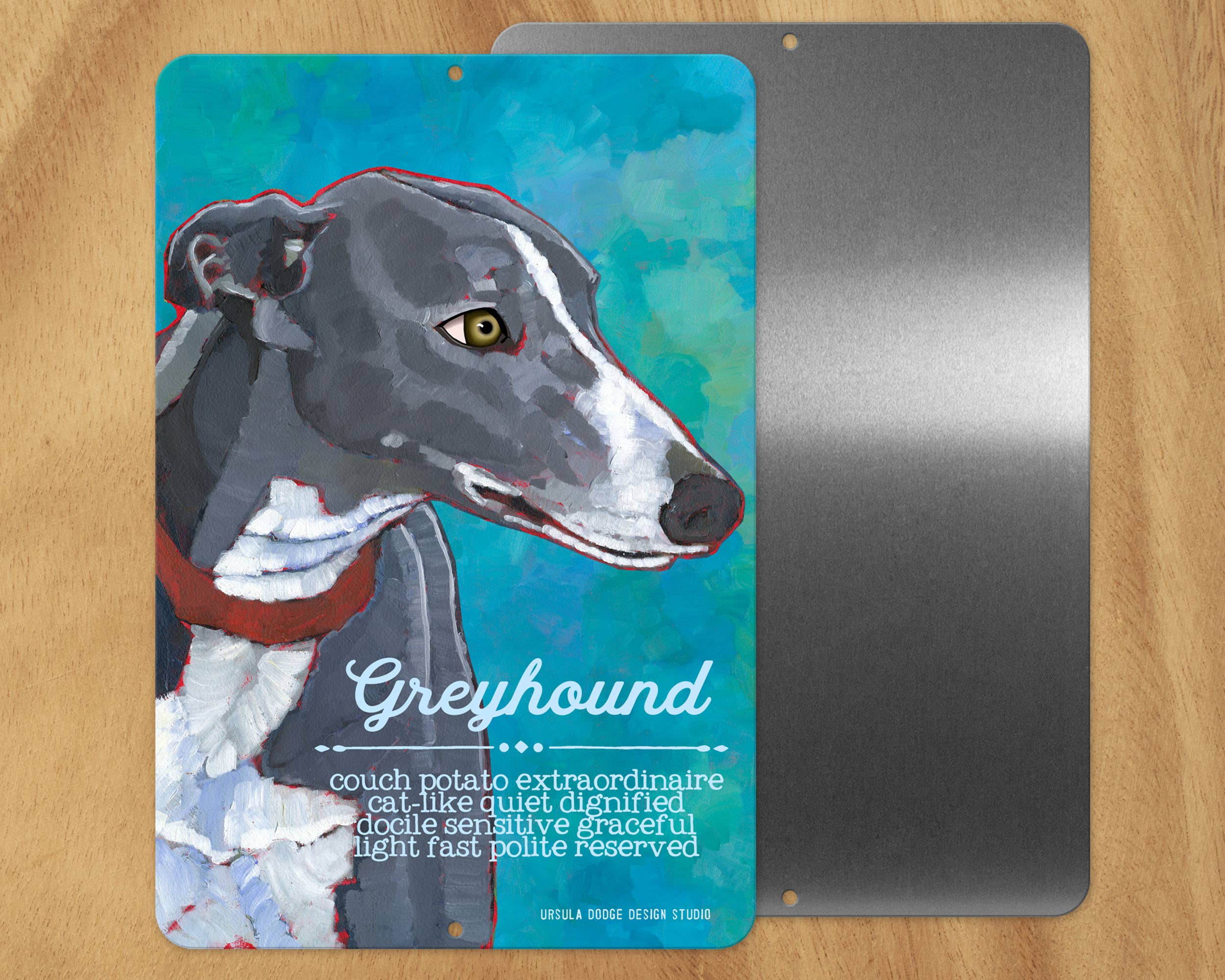 DOG METAL SIGNS A-G