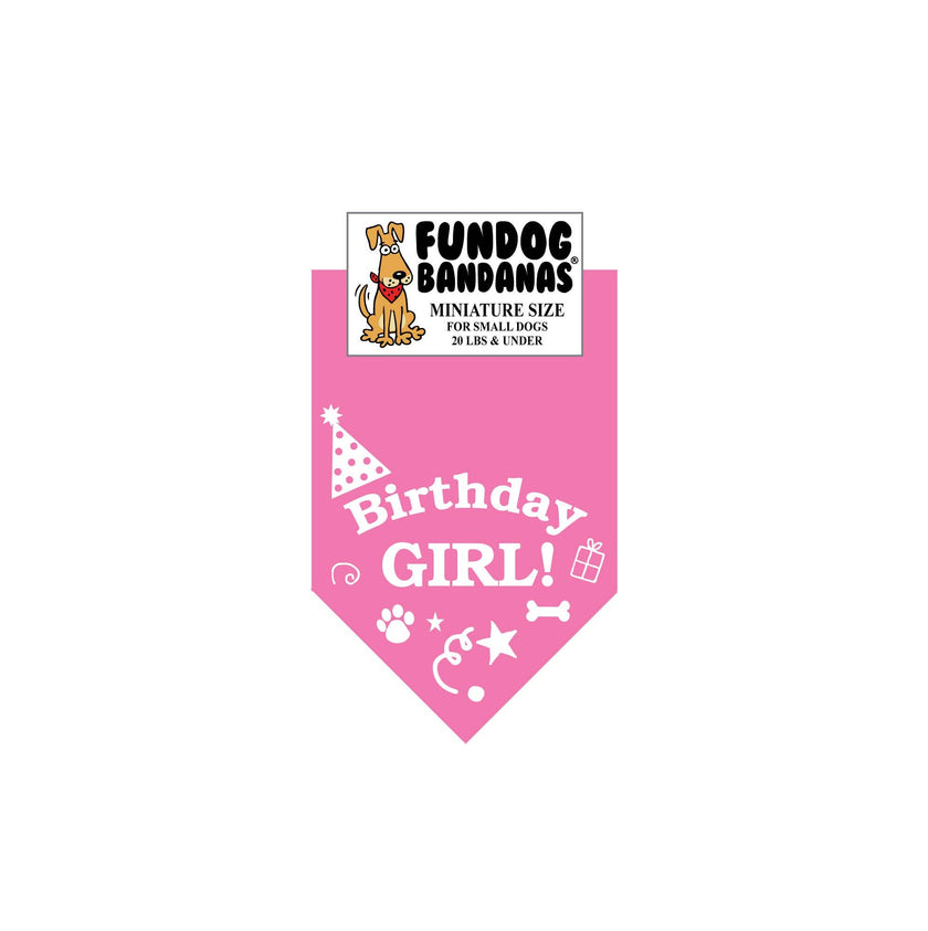 Birthday Girl Dog Bandana