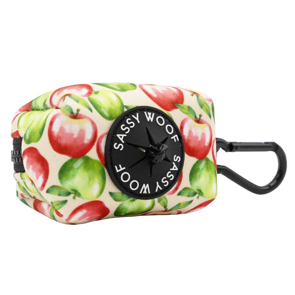 Dog Waste Bag Holder Apple of My Eye With Clasp