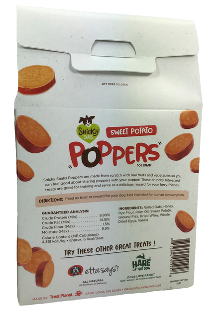 Snicky Snaks Sweet Potato Poppers Treat 10 oz