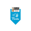 I Love Florida Dog Bandanas