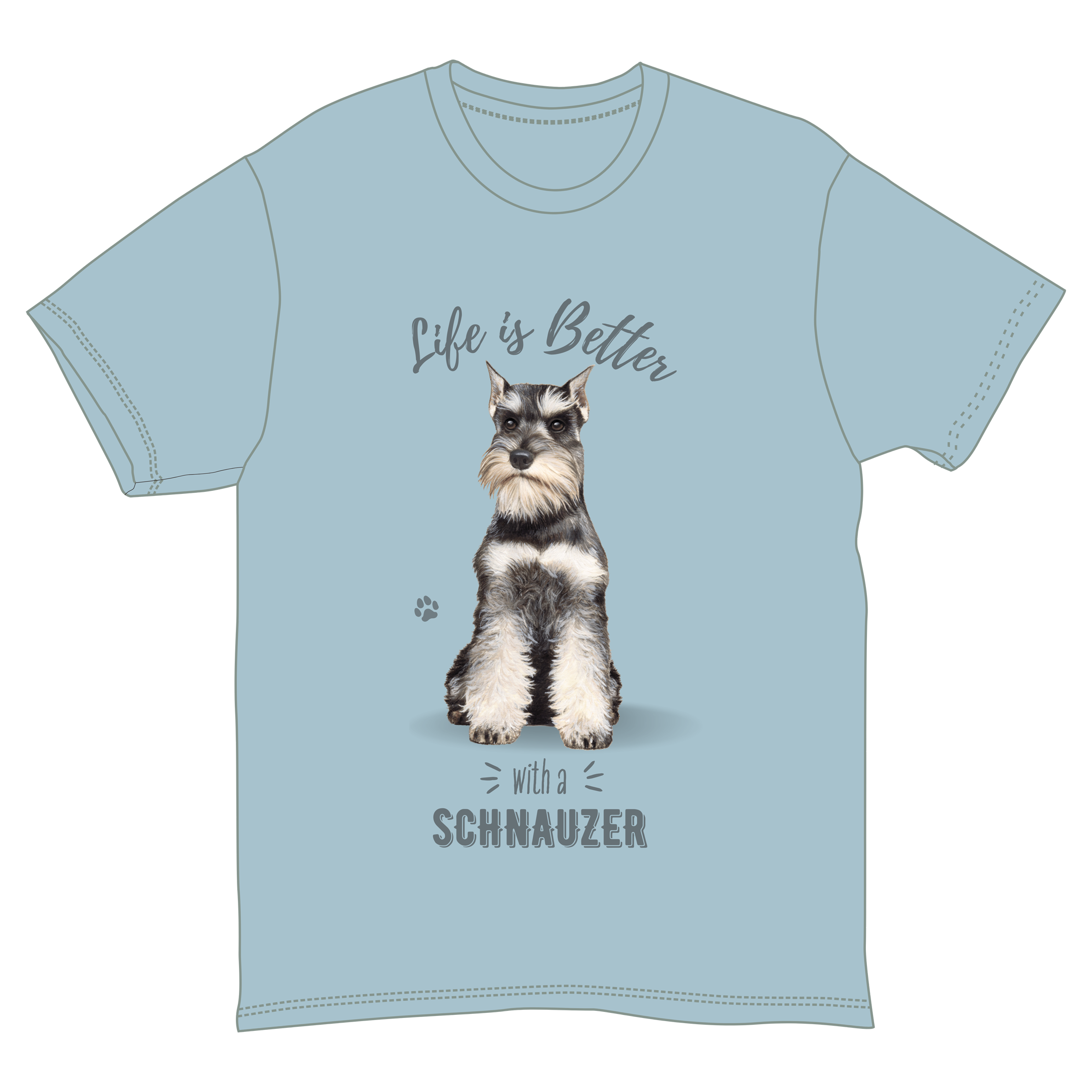 Schnauzer Dog Tee Shirt Unisex