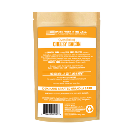 Dog Treat Cheesy Bacon Granola BARK Cheesy Bacon Treat