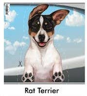 Rat Terrier - Dogs On The Move Window Decal