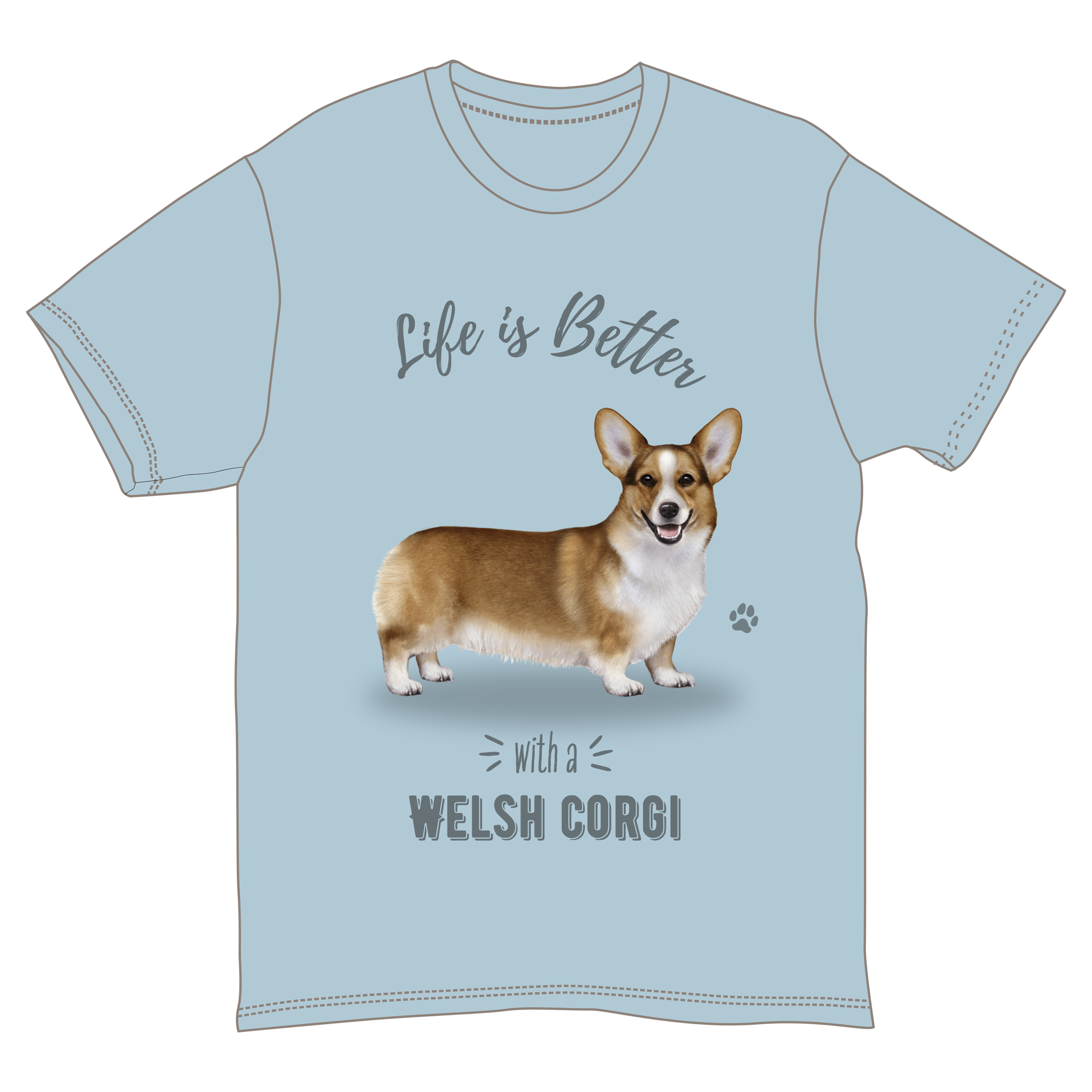 Welsh Corgi Dog Tee Shirt Unisex