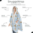 Goldendoodle Snugg Wraps with Hoodie – Ultra Soft Sherpa Fleece Wrap for Pet Lovers