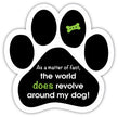 Show off your love for your favorite furry friend with our The World Revolves Around My Dog Paw Magnet! Perfect for your car trunk or any magnetic surface, this adorable paw-shaped magnet features a vibrant image of your favorite dog or cat breed saying. Made from durable, weather-resistant materials, it’s designed to withstand the elements while adding a touch of personality to your vehicle or home.