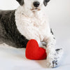 Valentine's Plush Red Heart Valentine's Day Dog Toy