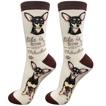 Chihuahua Black Dog Socks Unisex