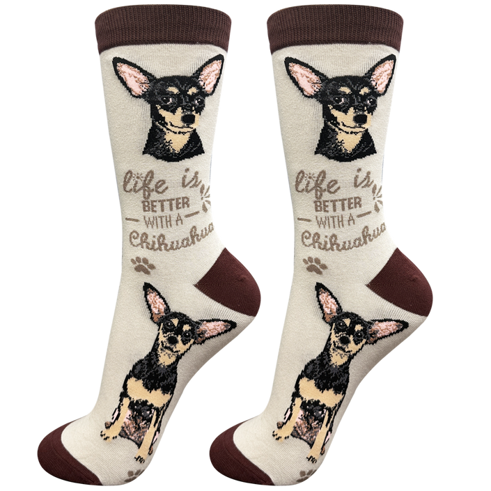 Chihuahua Black Dog Socks Unisex