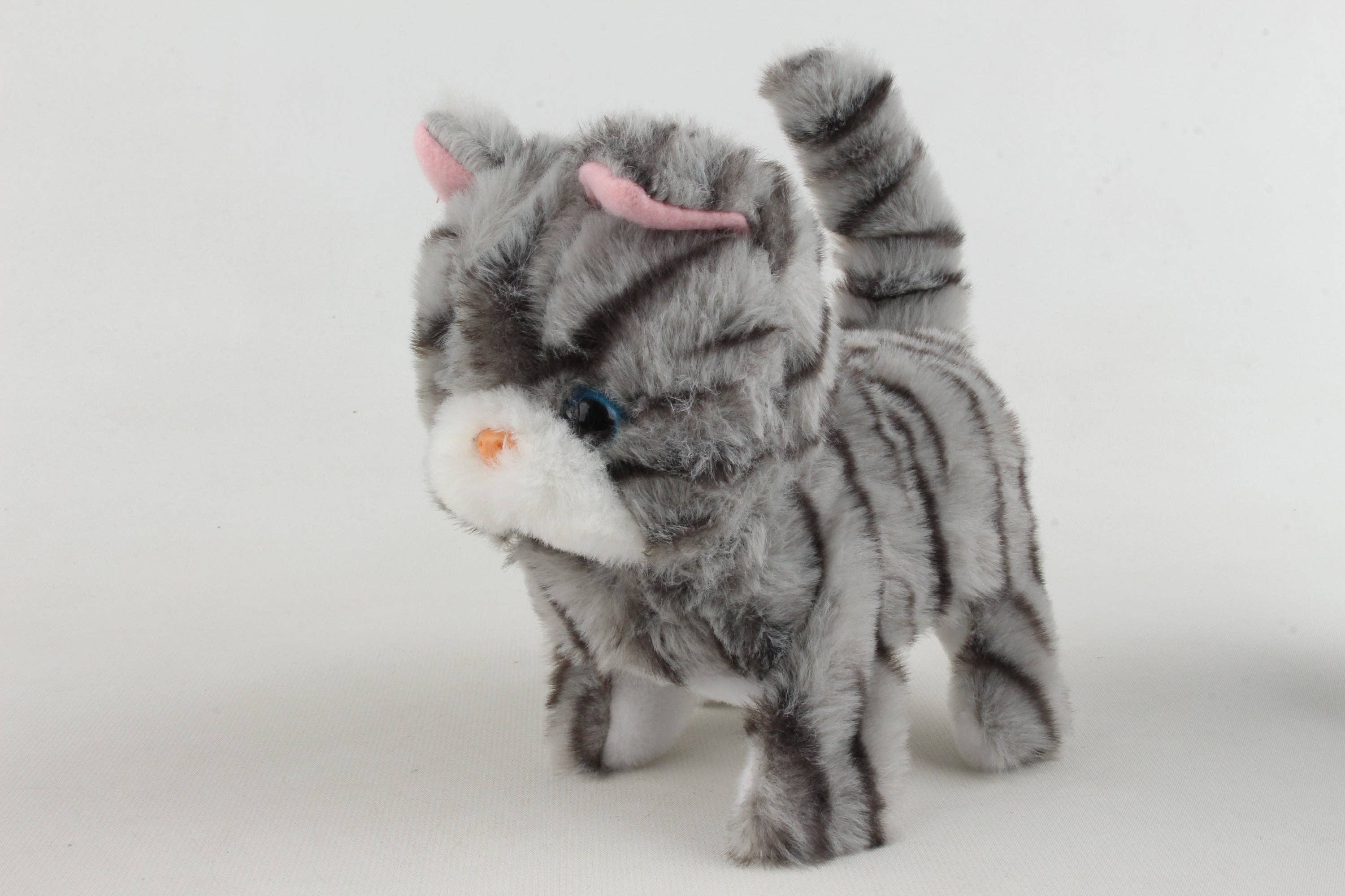 ZOE the Silver Tabby Walking Cat Toy