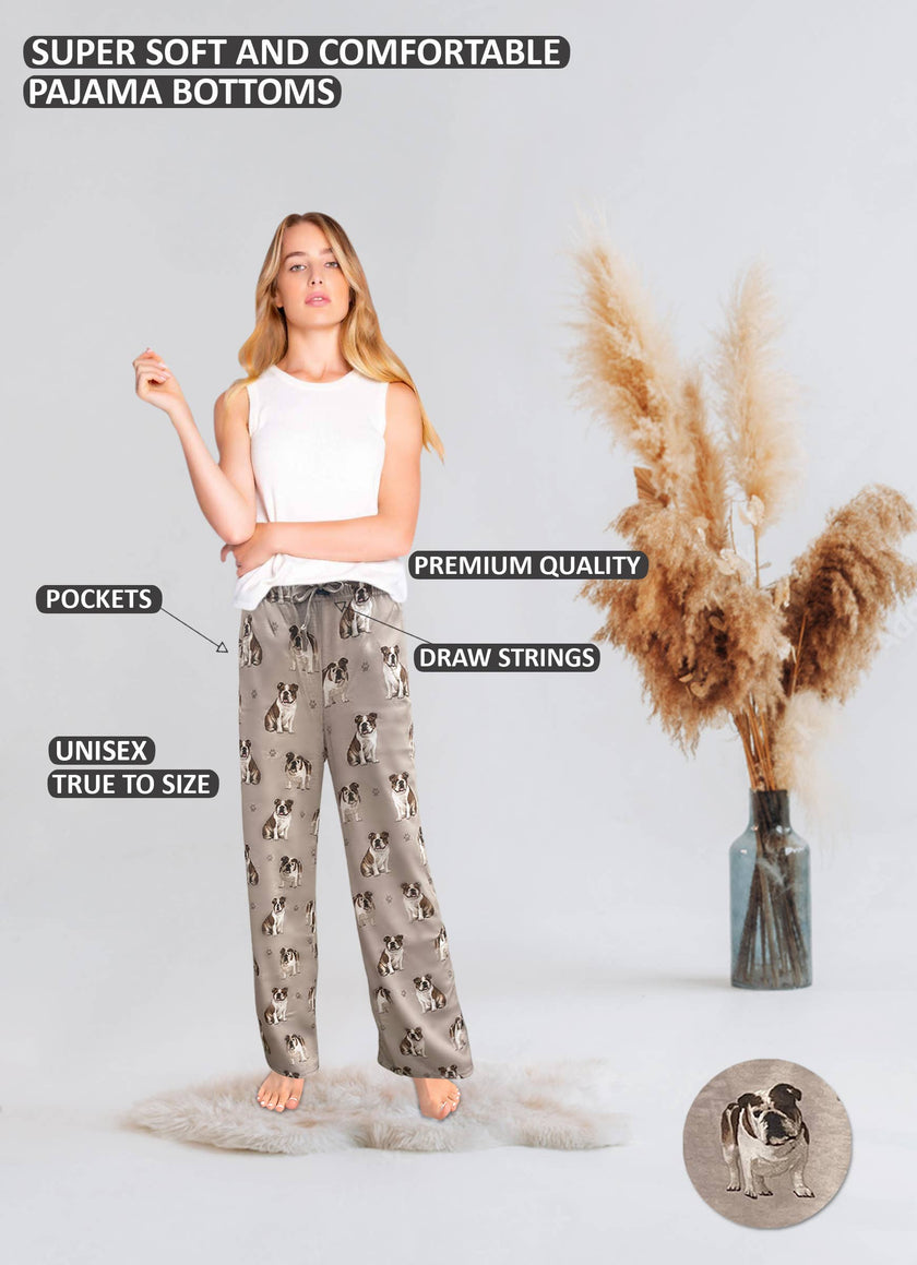 Bulldog Pajama Bottoms