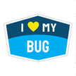 I Love My Bug Hexagon Shaped Magnet
