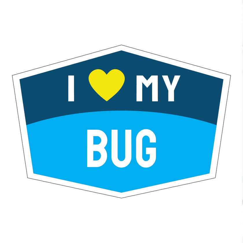 I Love My Bug Hexagon Shaped Magnet