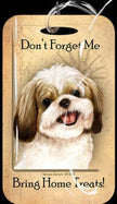 Travel in Style with Our Shih Tzu Gold and White Luggage Tag