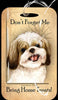 Travel in Style with Our Shih Tzu Gold and White Luggage Tag