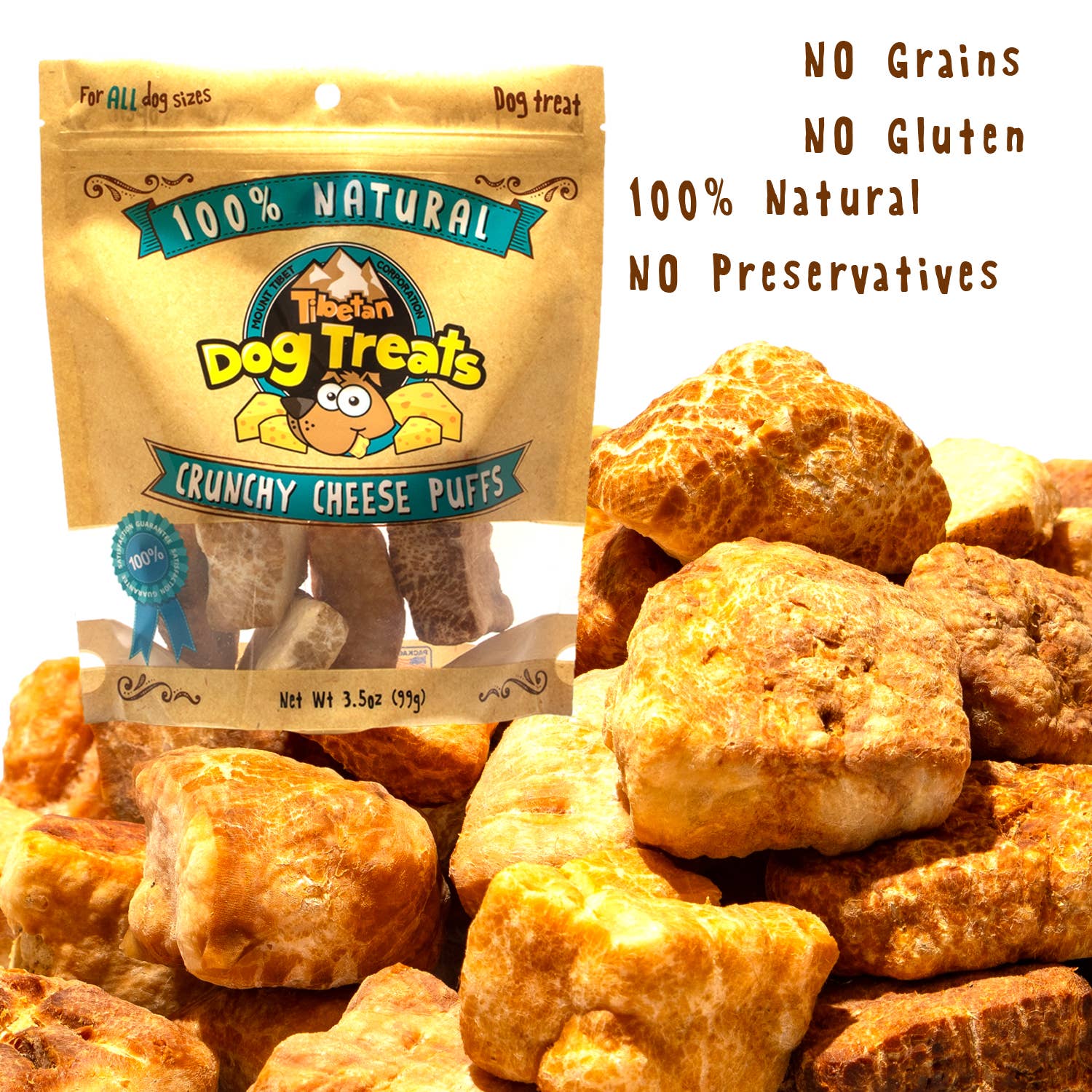 Tibetan Dog Chew - Crunchy Cheese Puffs