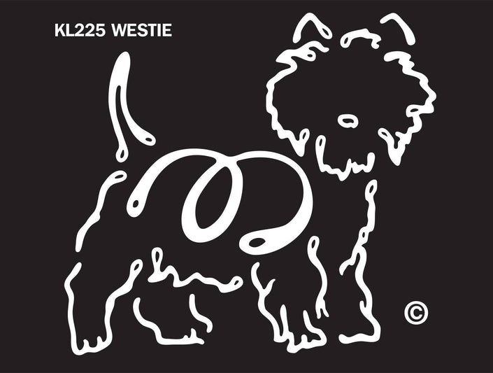 Westie K-line Window Tattoo