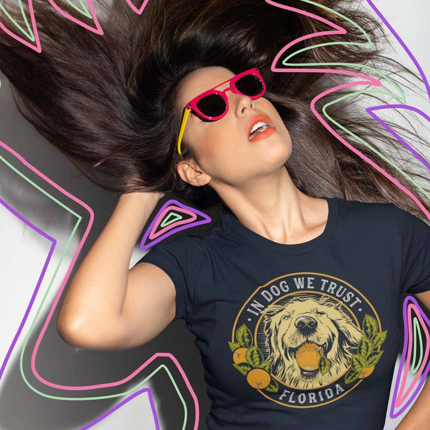 In Dog We Trust |Florida Golden Dog T-Shirt