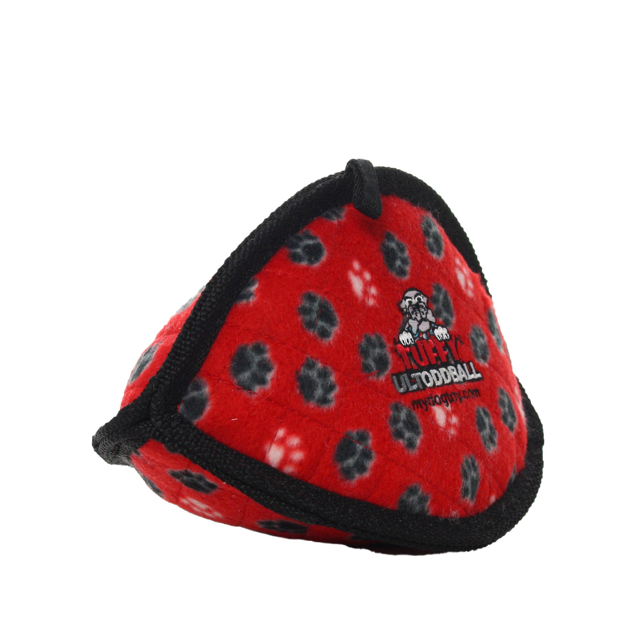 Tuffy Ultimate Odd Ball - Red Paw, Tough, Durable Dog Toy