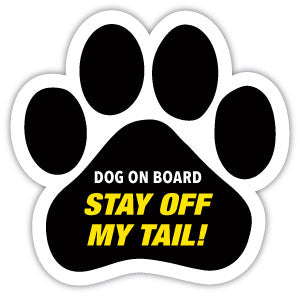 Show off your love for your favorite furry friend with our Stay Off My Tail Paw Magnet! Perfect for your car trunk or any magnetic surface, this adorable paw-shaped magnet features a vibrant image of your favorite dog or cat breed saying. Made from durable, weather-resistant materials, it’s designed to withstand the elements while adding a touch of personality to your vehicle or home. 