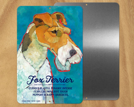 Fox Terrier (Wire Hair) -UD Metal Sign