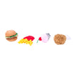 Cat Toy Fast Food ZippyClaws® NomNomz® 4-Pack Toy Set