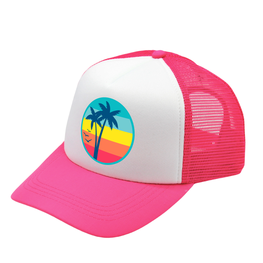 Trucker Hat for Dogs/Cats- Palm Trees