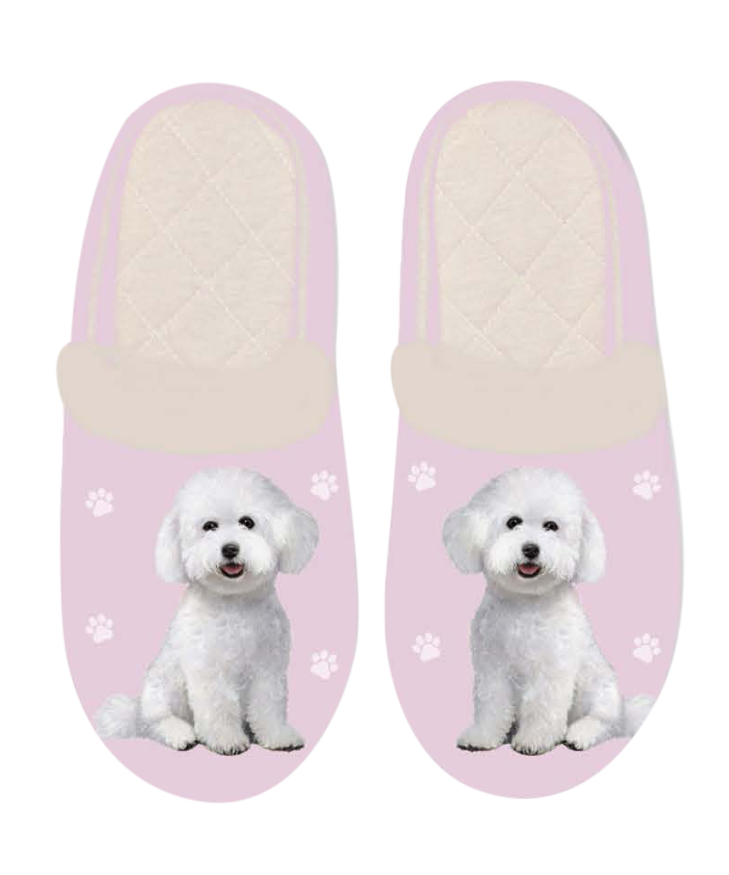 Bichon Frise Dog Pet Lovers Comfy Snuggs Slippers