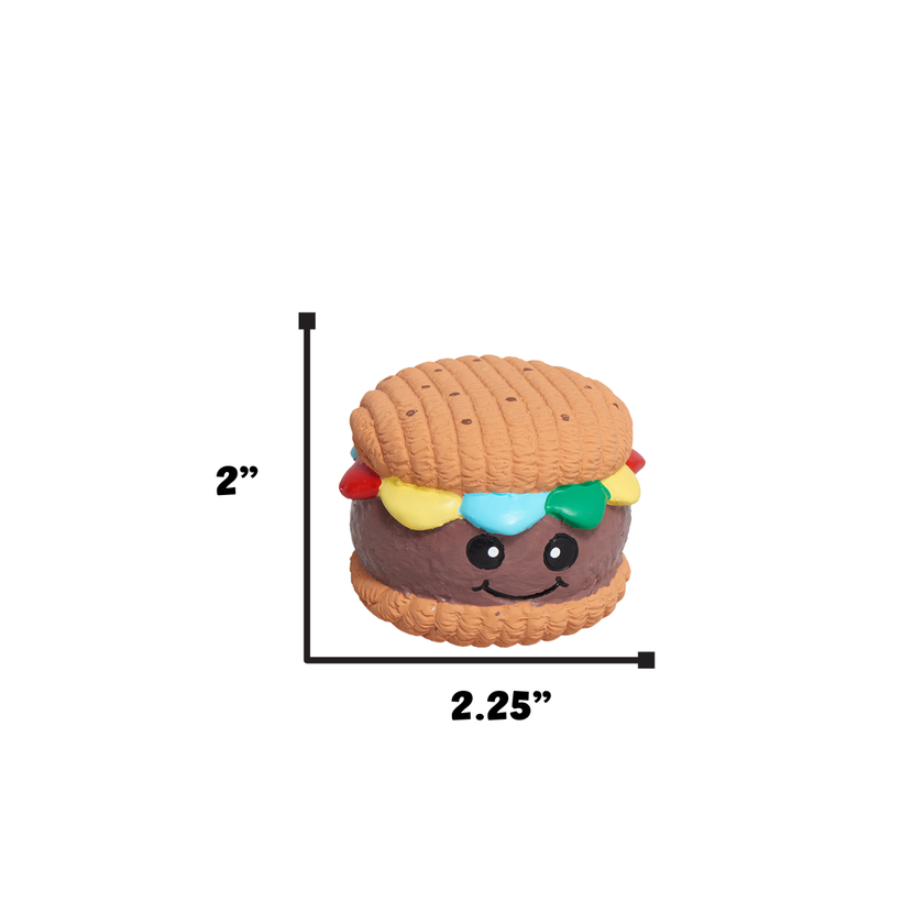 Dog Toy Hamburger Ball Ruff-Tex® Big Buns Foodies Toy