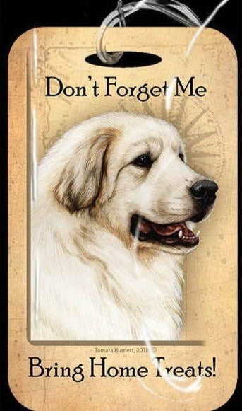 Travel in Style with Our Great Pyrenees Luggage Tag