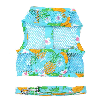 Cool Mesh Dog Harness - Pineapple Luau