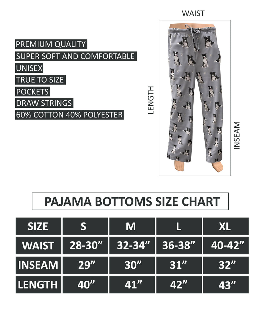 Border Collie Pajama Bottoms