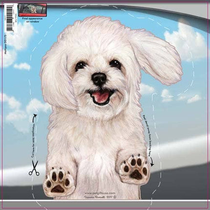 Maltipoo - Dogs On The Move Window Decal