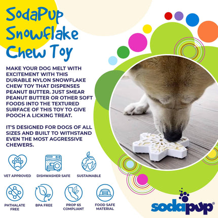 Snowflake Nylon Dog Chew Toy for Aggressive Chewers Dog Toy
