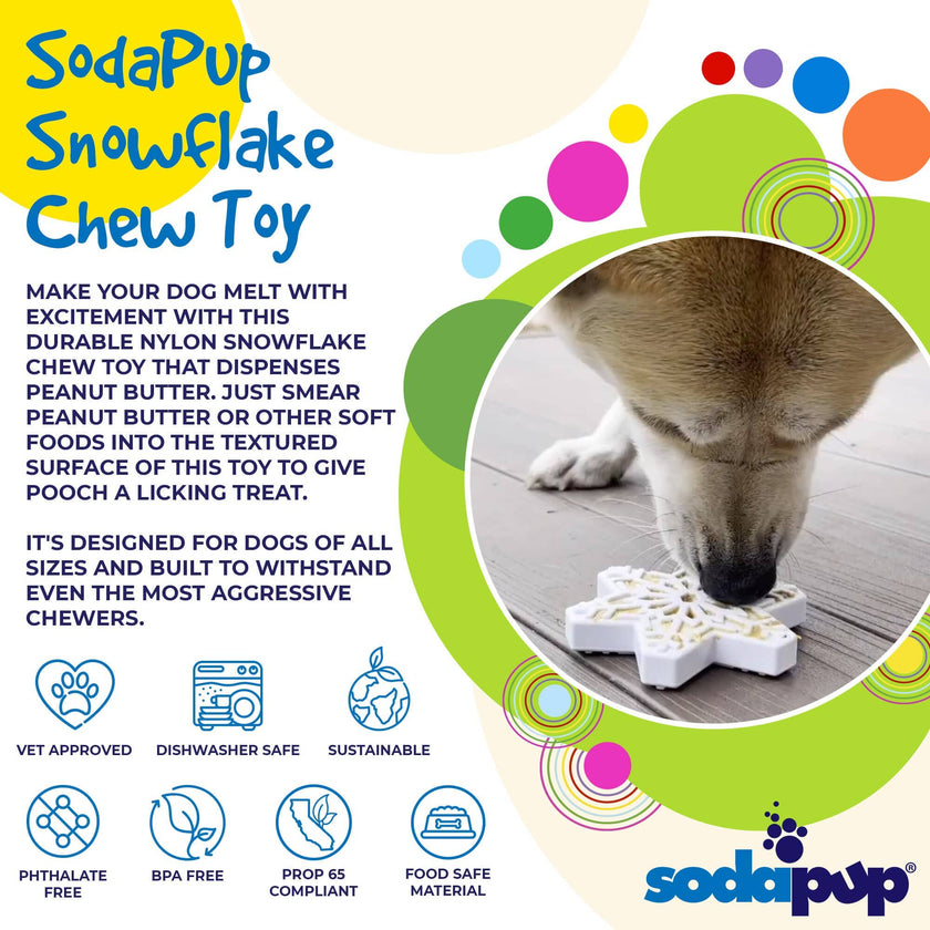 Snowflake Nylon Dog Chew Toy for Aggressive Chewers Dog Toy