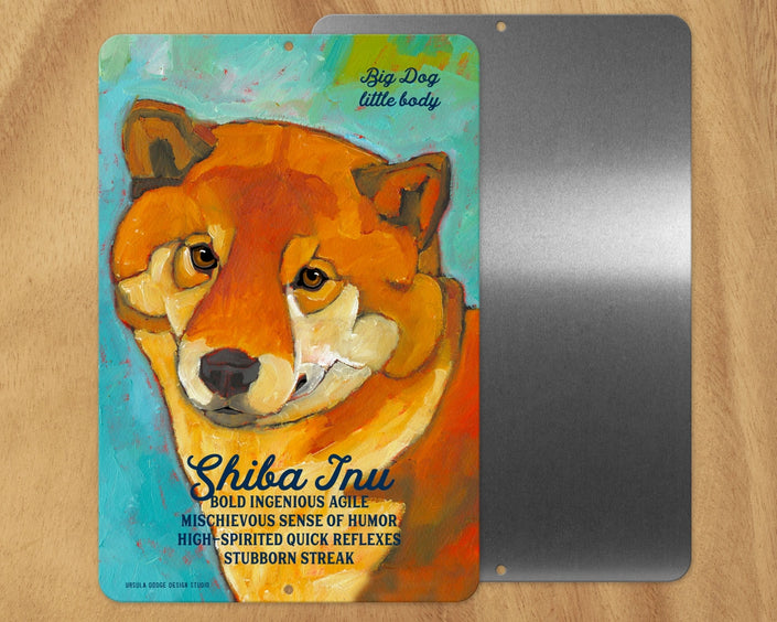 Shiba Inu -UD Metal Sign