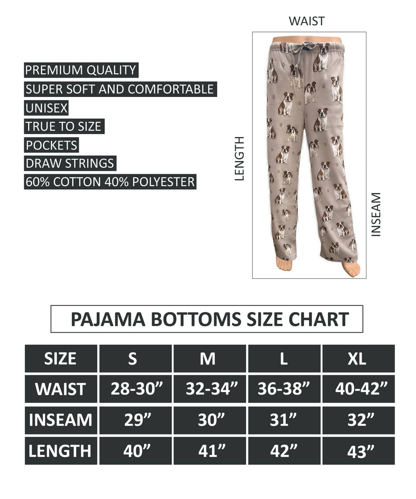Bulldog Pajama Bottoms