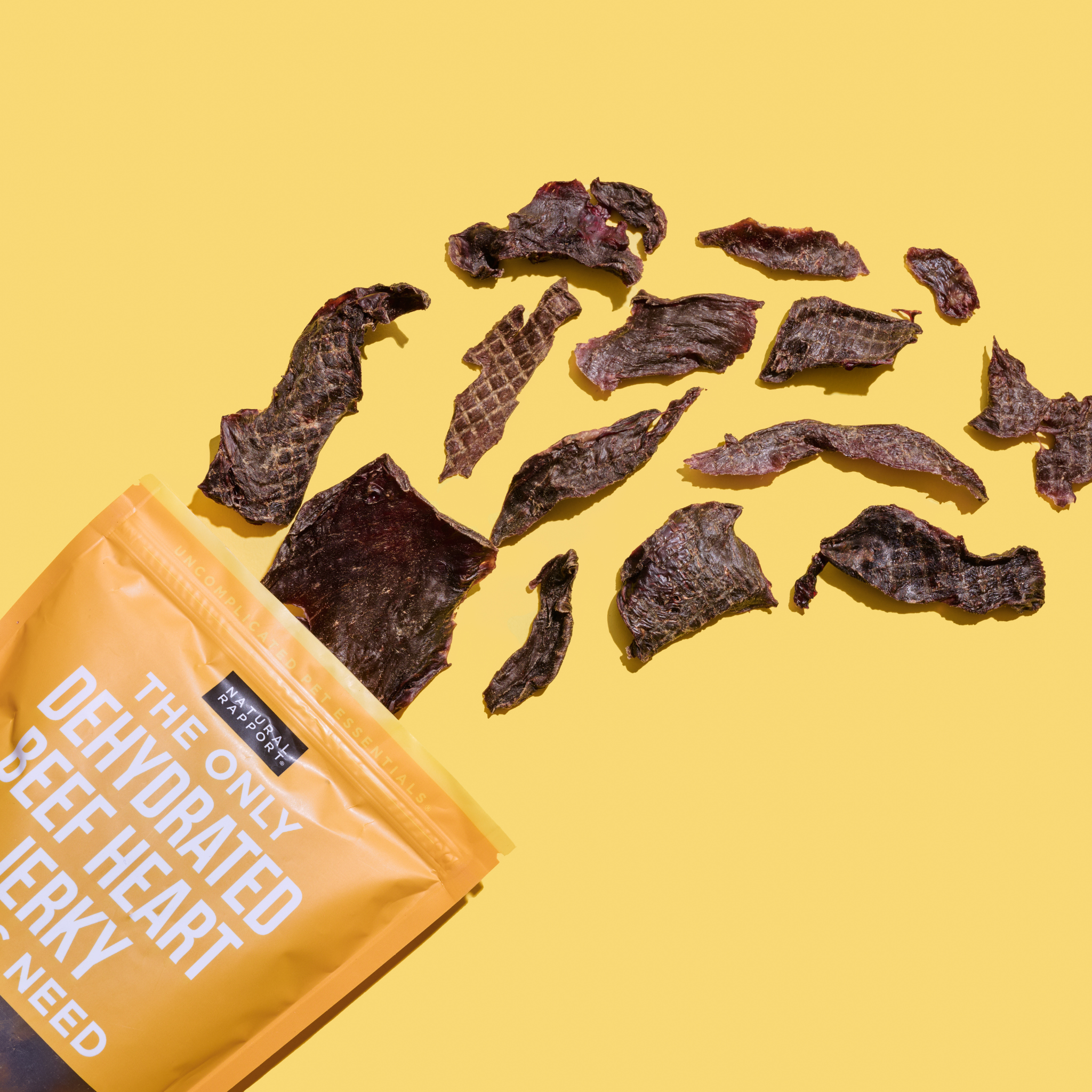 The Only Dehydrated Beef Heart Jerky Dogs Need
