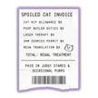 Cute Cat Mom Sticker - Spoiled Cat Receipt