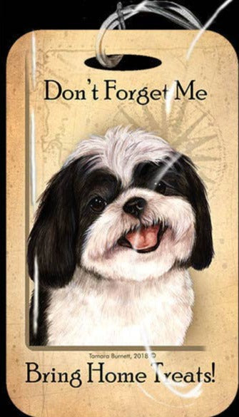 Travel in Style with Our Shih Tzu Black and White Luggage Tag