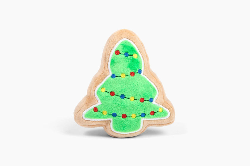 Christmas Tree Sugar Cookie Plush Dog Toy