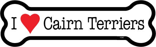 Cairn Terriers Bone Shaped Magnet