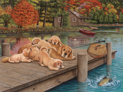 Lazy Day on the Dock 275pc puzzle