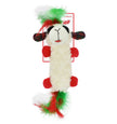 Multipet Holiday Lamb Chop® Kuddler w/ Feather Crinkle Toy