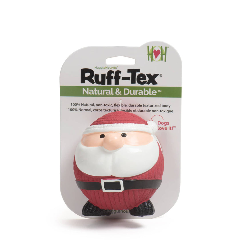 Santa Ruff-Tex® Latex Christmas Ball Dog Toy